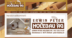 Desktop Screenshot of peter-holzbau.ch