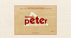 Desktop Screenshot of peter-holzbau.de